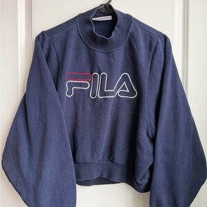 Vintage FILA Navy Blue Crewneck Sweater | Women’s Size M